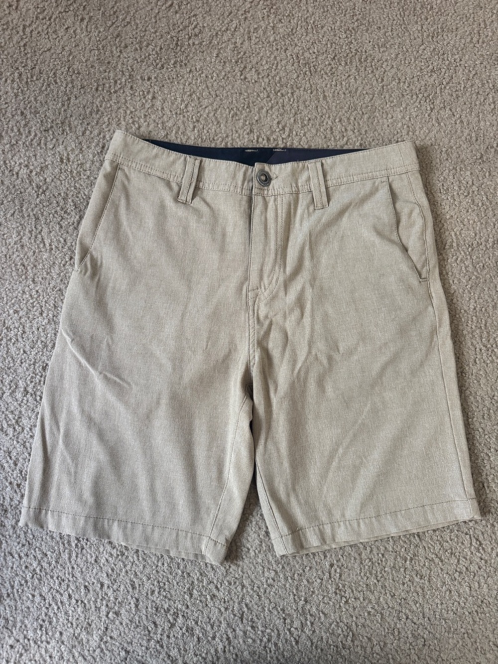 Volcom Men's Light Khaki Hybrid Shorts